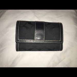 Coach Black Signature Wallet